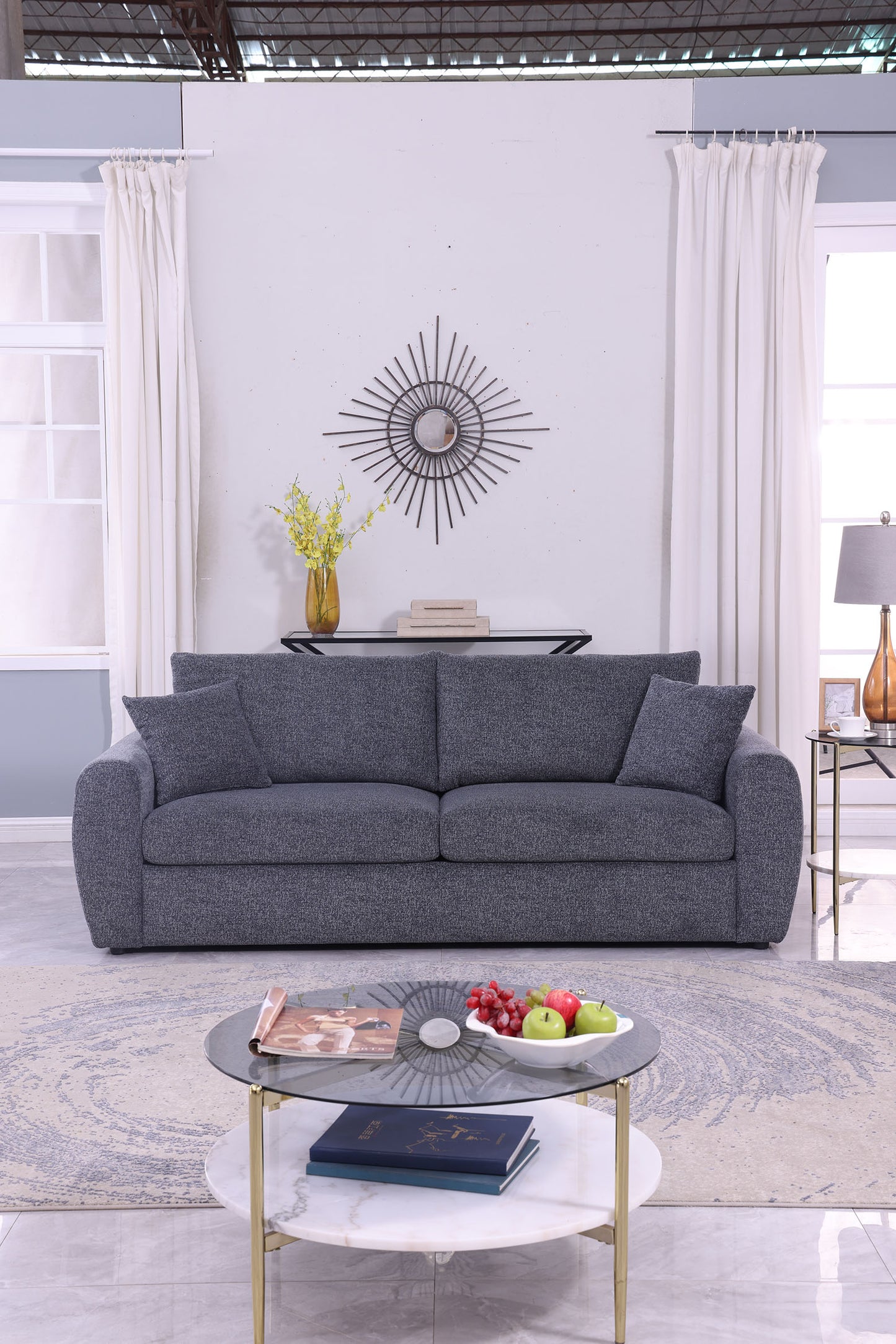 Modern Minimalist Comfortable Compressed GREY Sofa