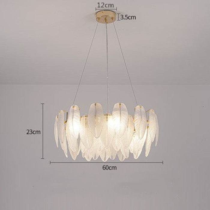 Glass Oval Chandelier