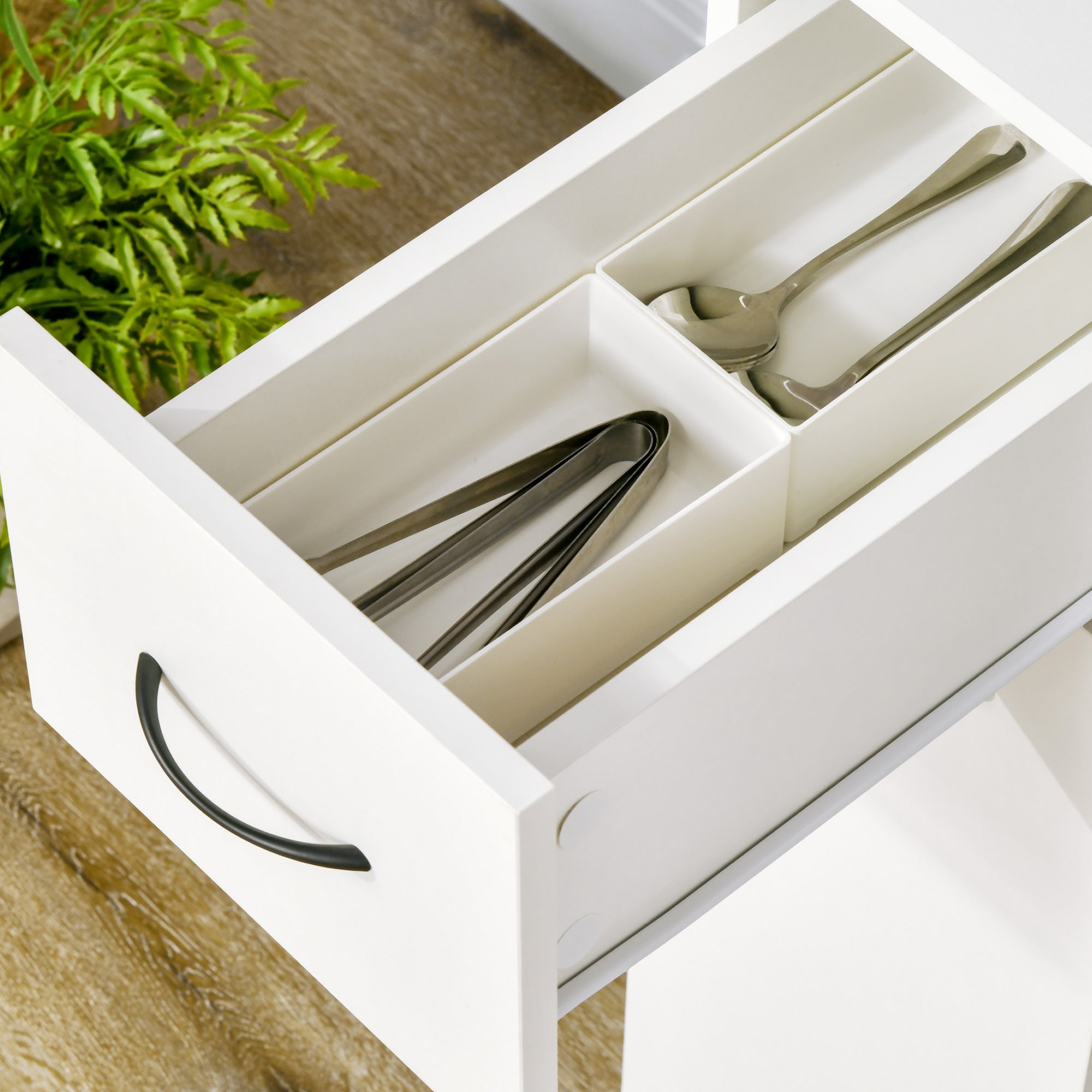 Rolling Narrow Storage Cabinet