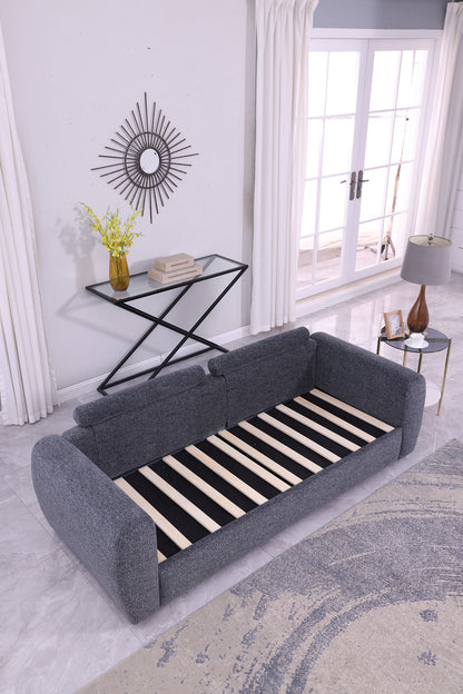 Modern Minimalist Comfortable Fabric GREY Sofa
