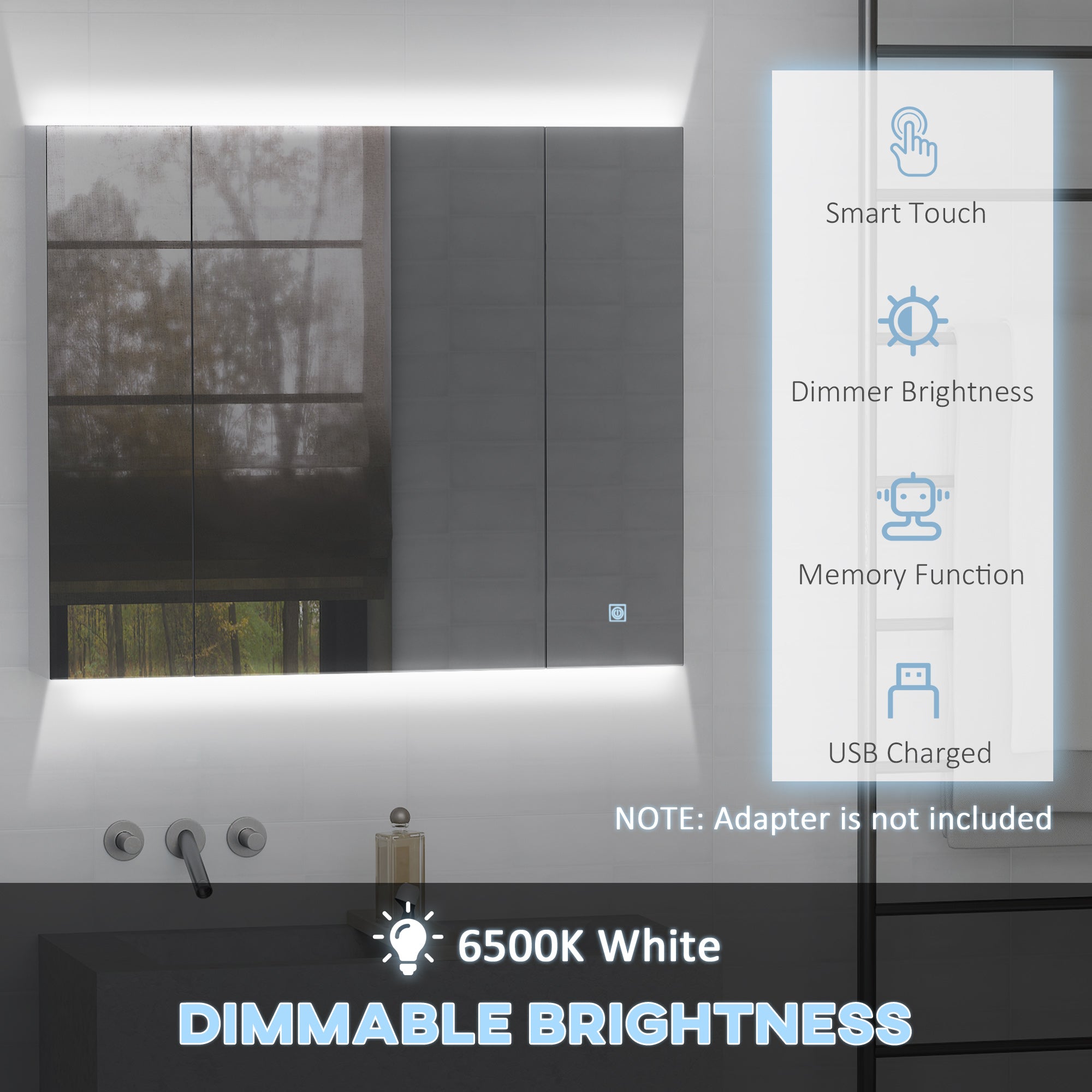 LED Dimmable Medicine Cabinet