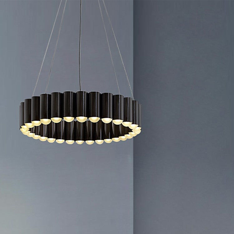 Gold Modern Chandelier 120cm Aluminum Duplex