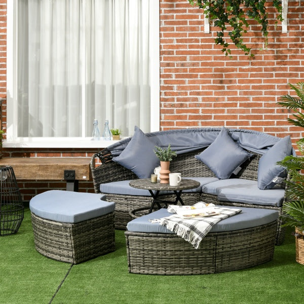 Grey Modular Outdoor Daybed