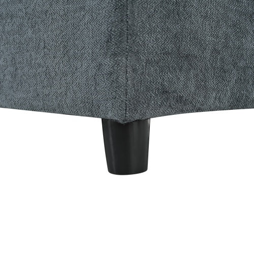 Sofá Seccional Modular de 115.5 Pulgadas en Gris Profundo con Tapicería de Poliéster Duradero, Cojines Mullidos, Compartimentos de Almacenamiento Ocultos y Diseño Versátil para Sala de Estar, Salón o Oficina