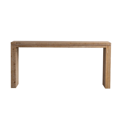 Mesa de Consola de Madera Maciza para Sala de Estar, Mesa Larga de Sofá Detrás del Sofá, Mesa Estrecha Retro para Entrada en Pasillo y Vestíbulo