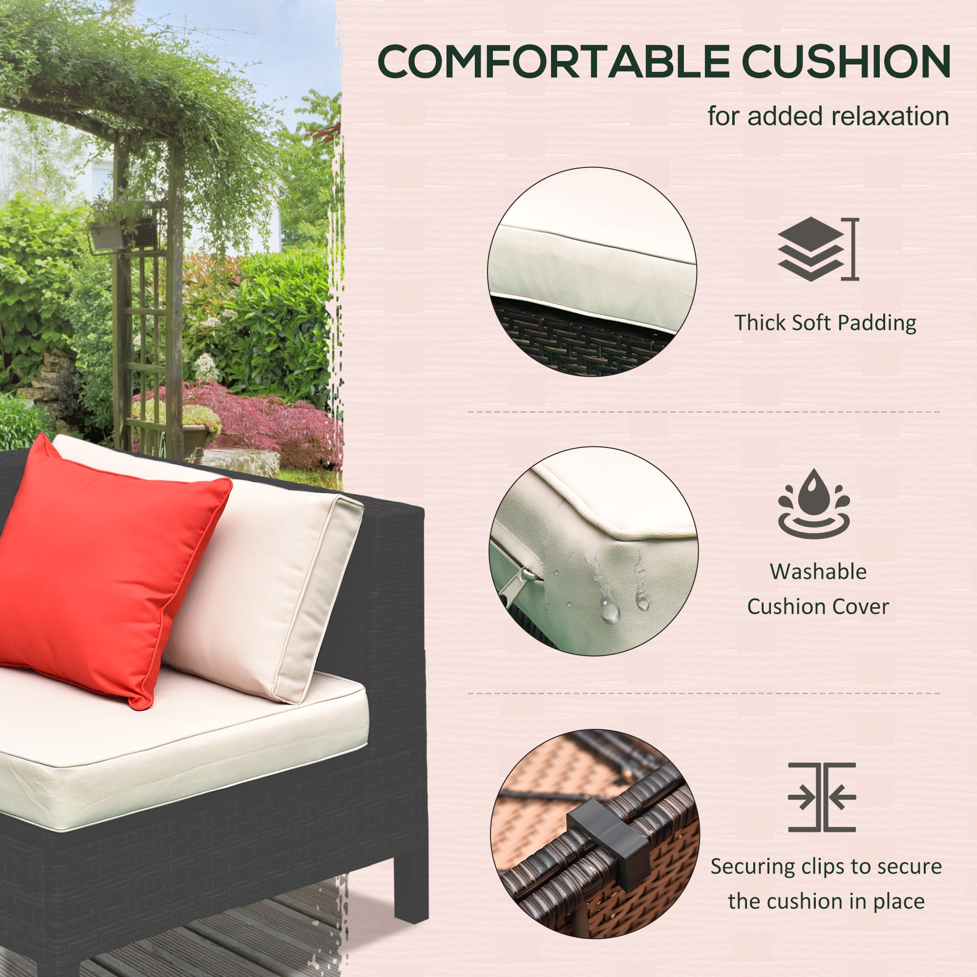 Rattan Conversation Patio Set