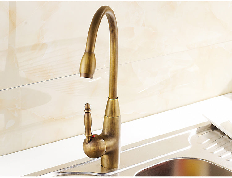 Brass Single Handle Kitchen Faucet