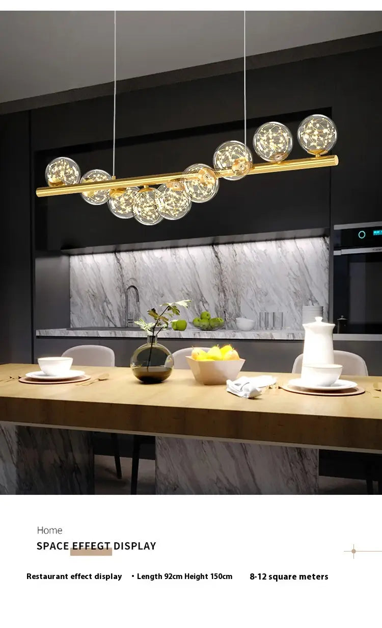 Dining Room Chandelier Creative 3D Long Chandelier