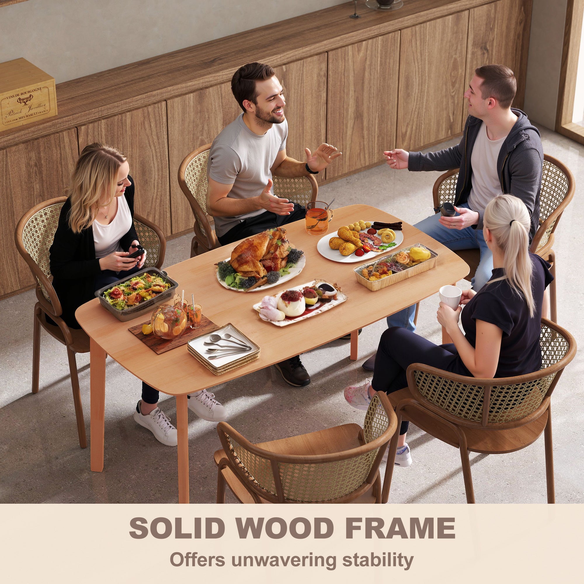 Natural Pine Rectangular Table