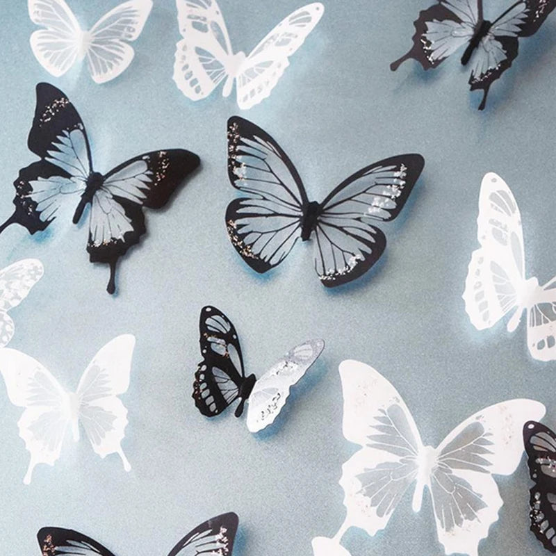 3D Butterfly Wall Stickers Set