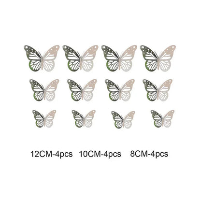 3D Butterfly Wall Stickers Set