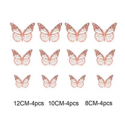 3D Butterfly Wall Stickers Set