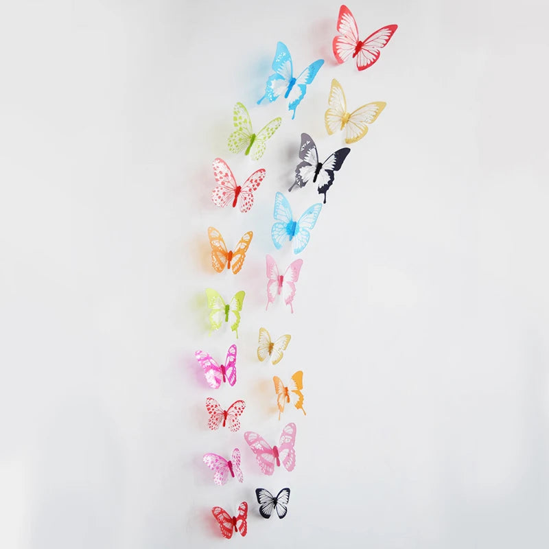 3D Butterfly Wall Stickers Set