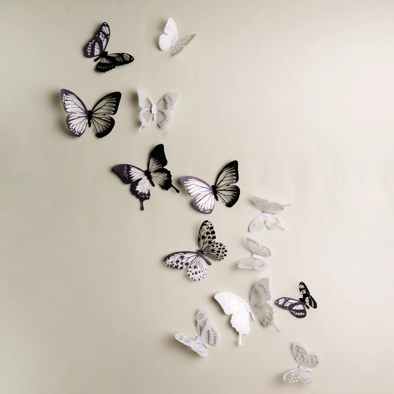 3D Butterfly Wall Stickers Set