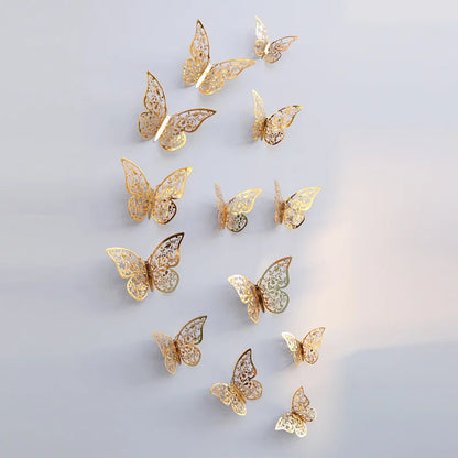 3D Butterfly Wall Stickers Set