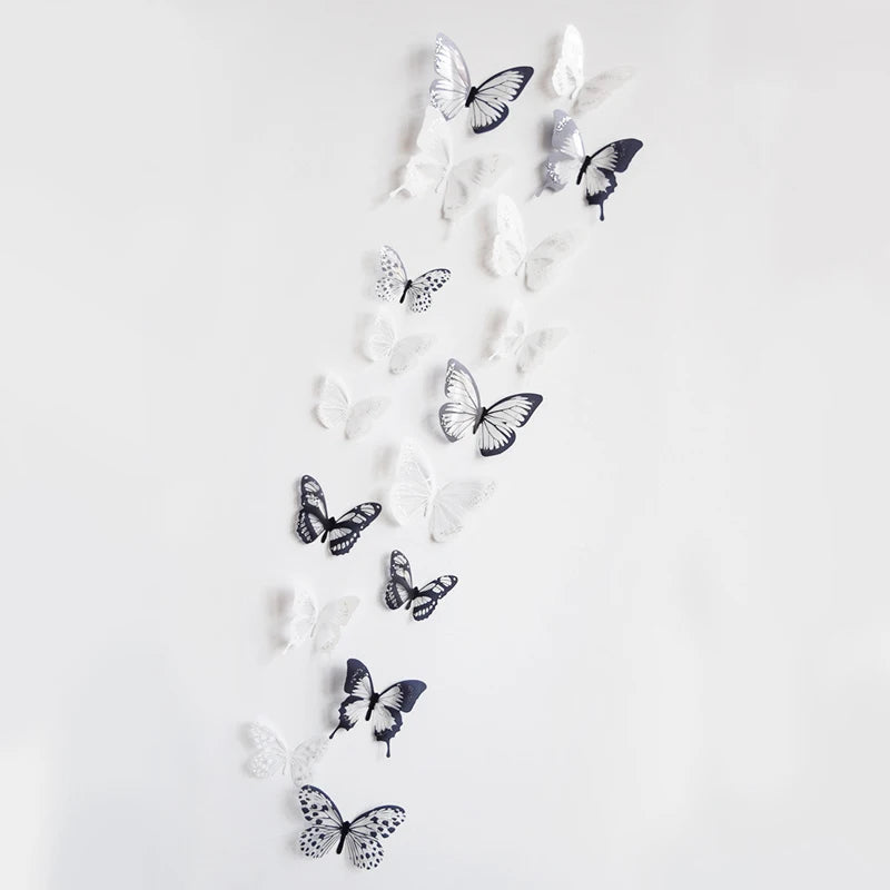 3D Butterfly Wall Stickers Set