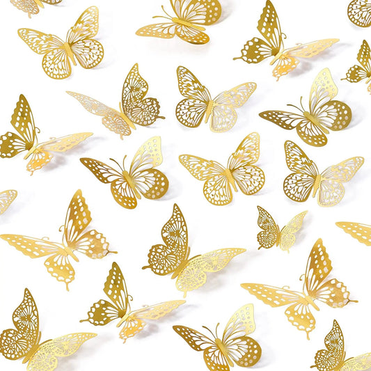 3D Butterfly Wall Stickers Set