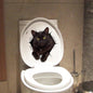 3D Cat & Dog Toilet Stickers