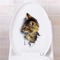 3D Cat & Dog Toilet Stickers