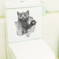 3D Cat & Dog Toilet Stickers