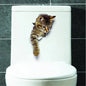 3D Cat & Dog Toilet Stickers