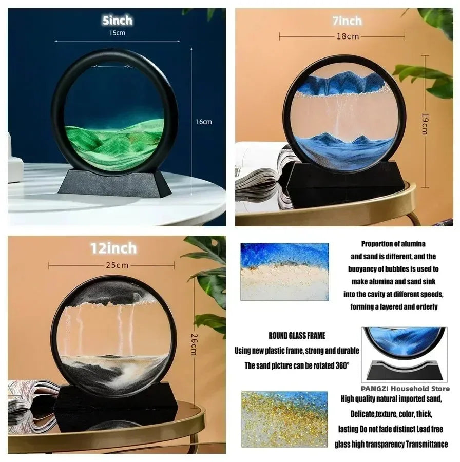 3D Deep Sea Sand Art Clock