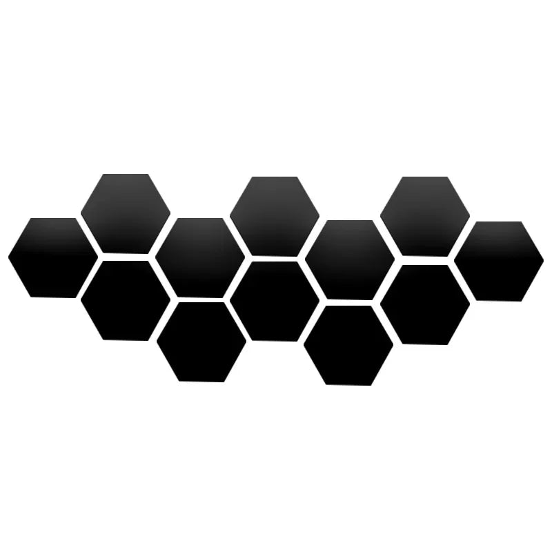 3D Hexagon Acrylic Mirror Wall Stickers