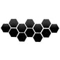 3D Hexagon Acrylic Mirror Wall Stickers