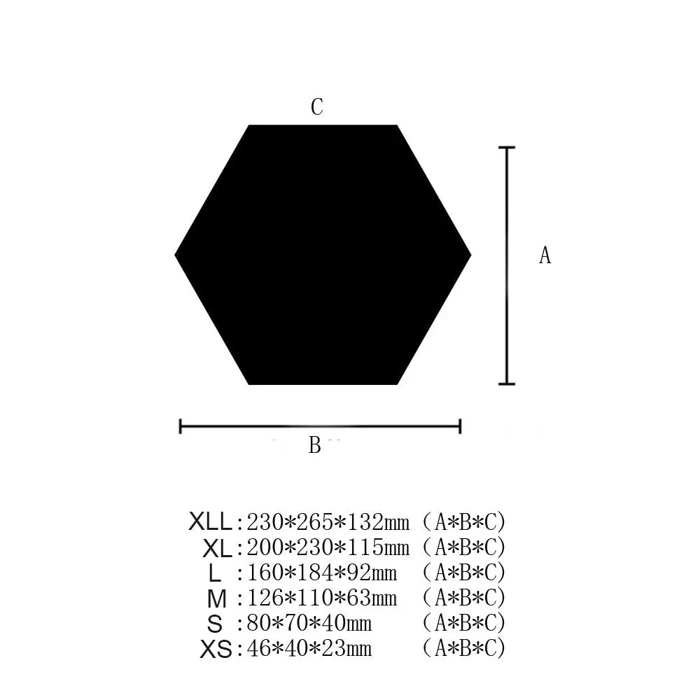 3D Hexagon Acrylic Mirror Wall Stickers