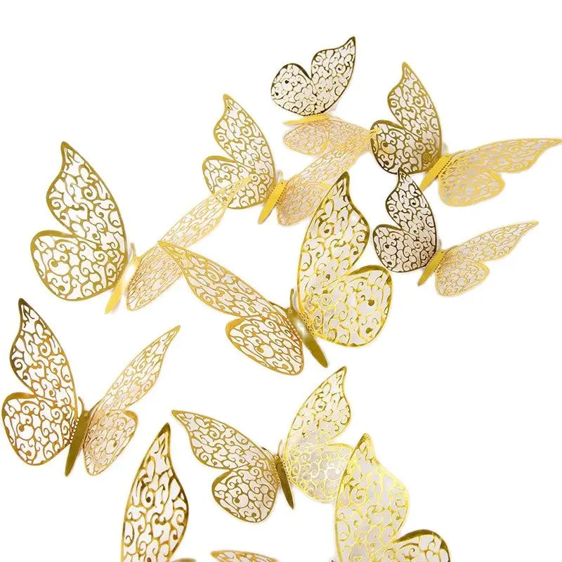 3D Hollow Butterfly Wall Stickers