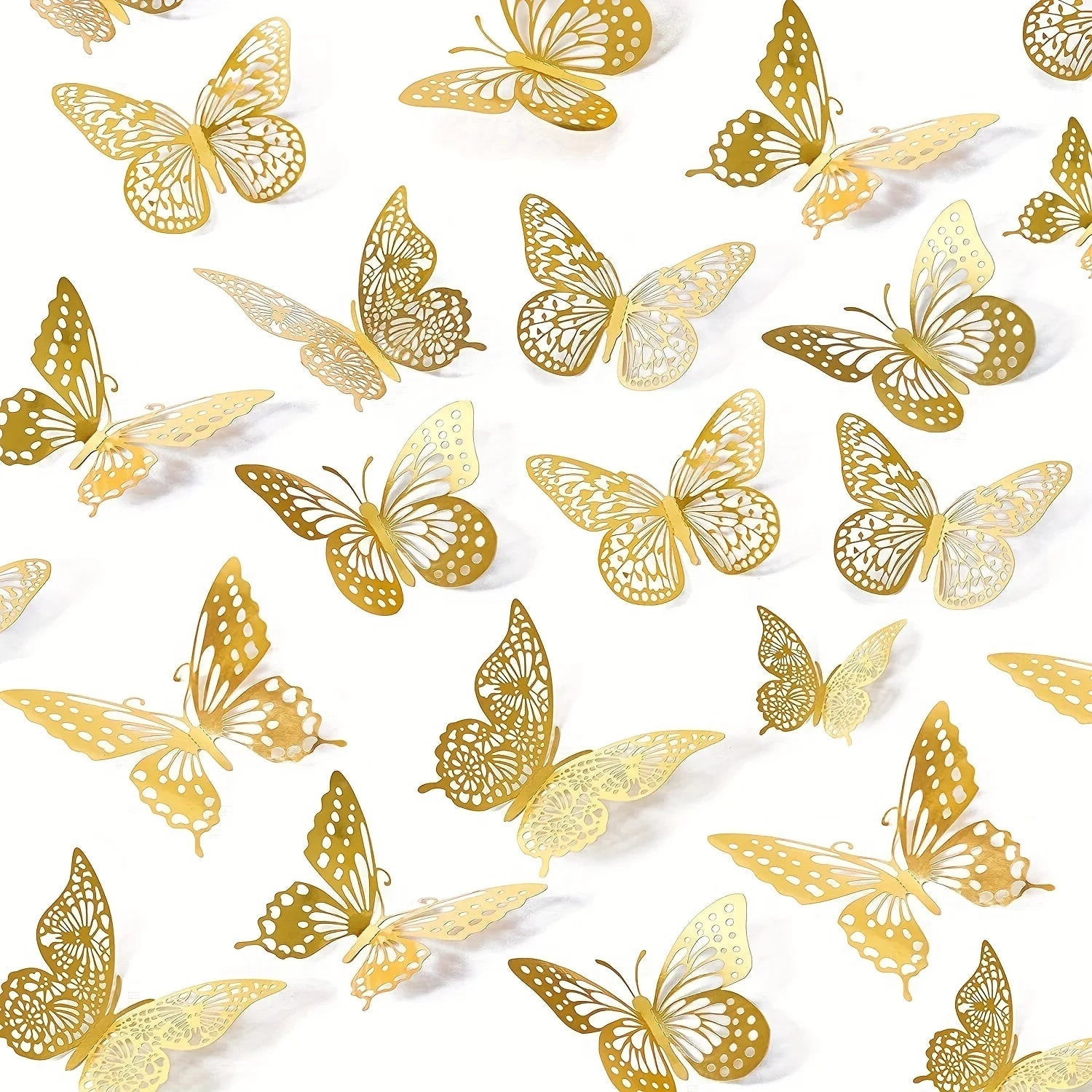 3D Hollow Butterfly Wall Stickers