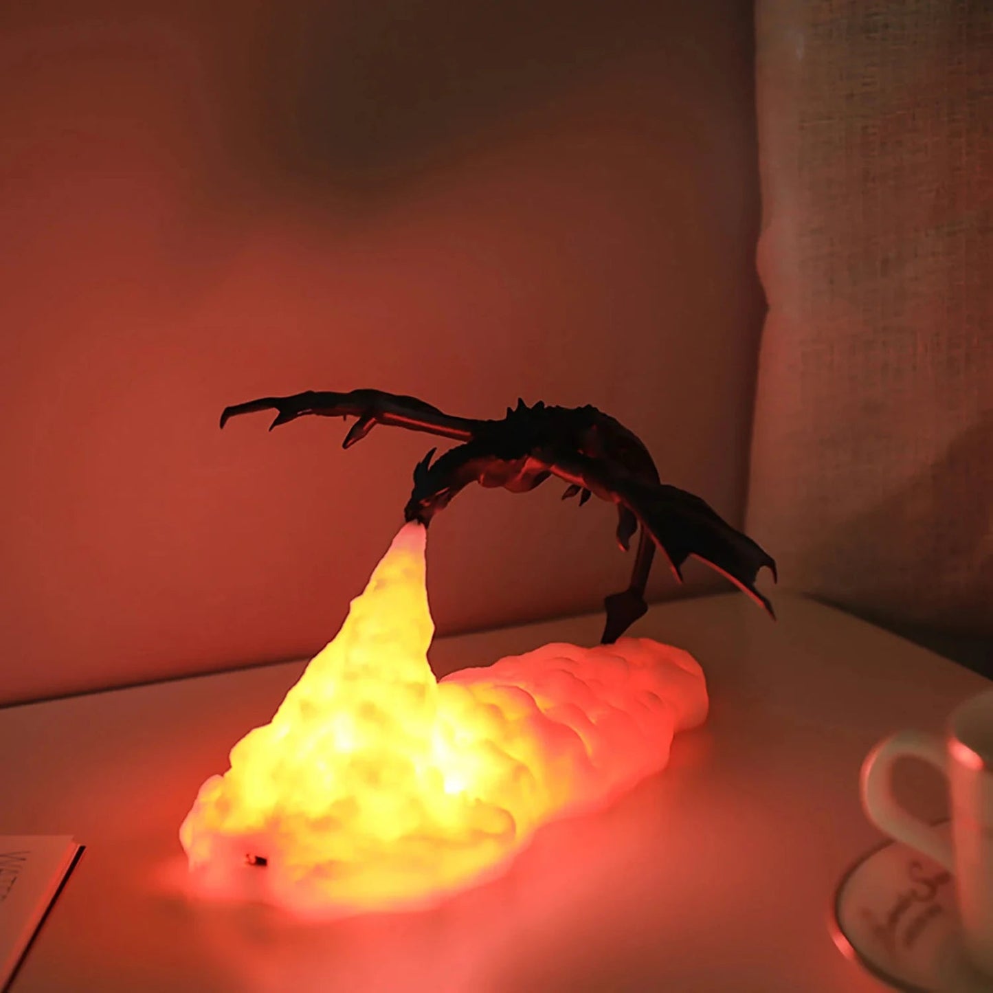 3D Printed Fire Dragon Night Light