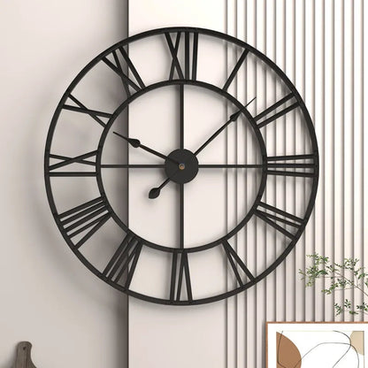 3D Retro Roman Numeral Wall Clock