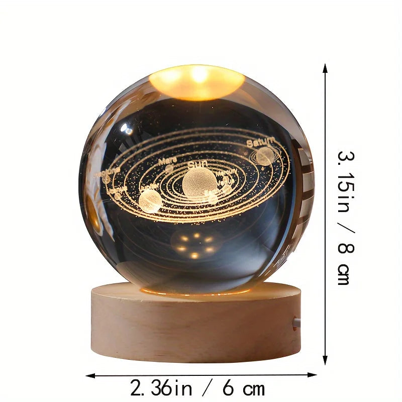 3D Solar System Crystal Ball