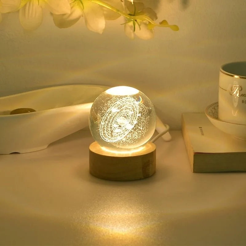 3D Solar System Crystal Ball