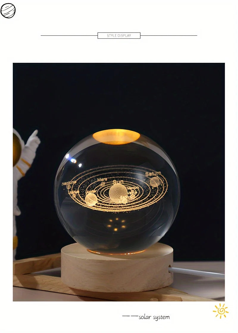 3D Solar System Crystal Ball