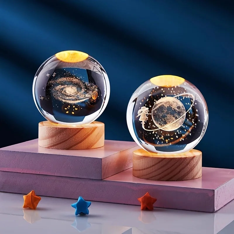 3D Solar System Crystal Ball