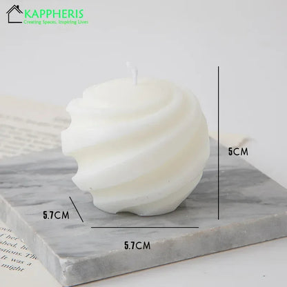 3D Swirl Soy Wax Scented Candle