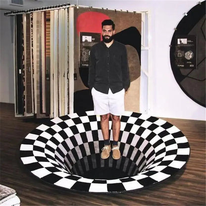 3D Vortex Anti-Slip Velvet Mat