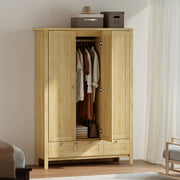 Wardrobe Closet 3 Doors 2 Drawers Modern Bedroom