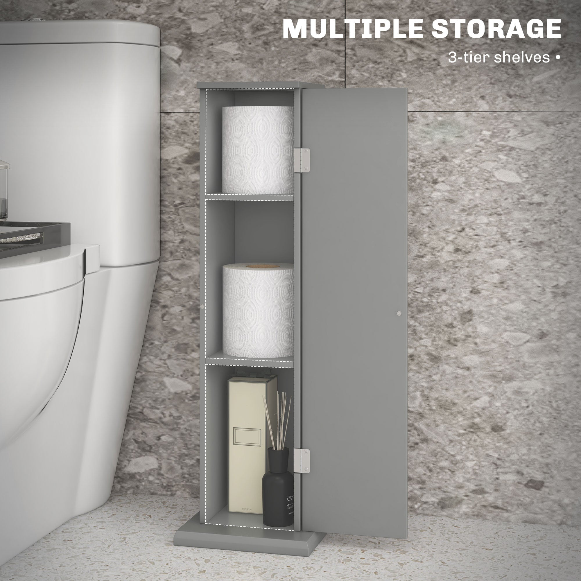 White Bathroom Storage Cabinet
