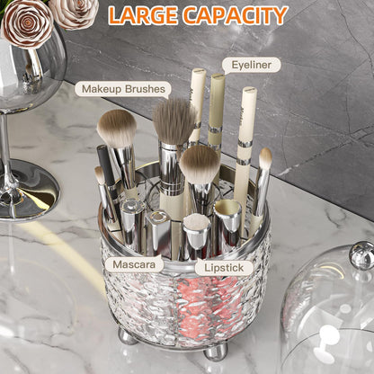 Large Capacity Bathroom Vanity Makeup Brush Storage Rack Organizer
