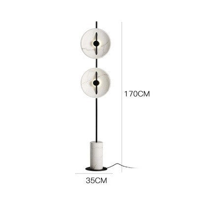 White Marble Living Room Floor Lamp Art Bedroom