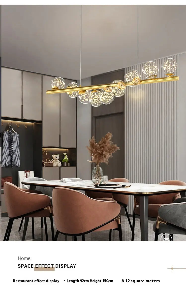 Dining Room Chandelier Creative 3D Long Chandelier