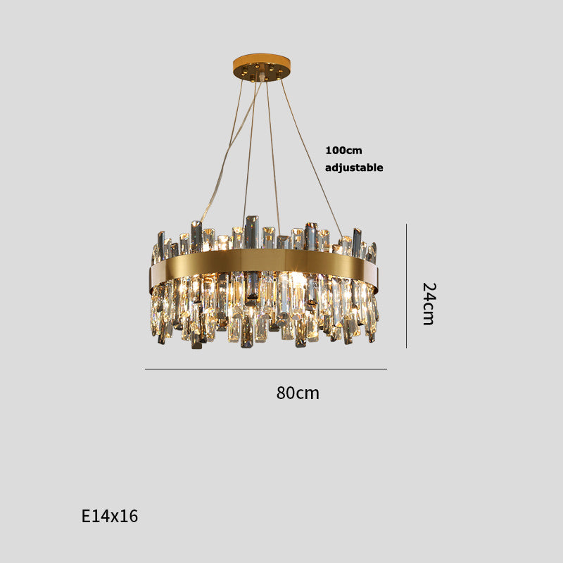 Simple Crystal Living Chandelier