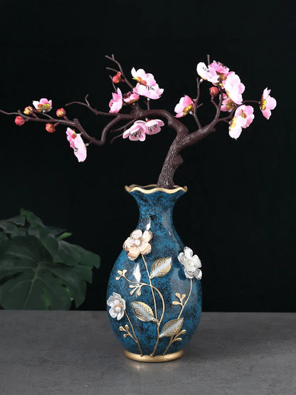 3D Ceramic Vase for Dried Flowers Display - B - Vase