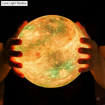 Lámpara de mesa 3D Vía Láctea para habitación infantil - Lámpara de noche LED creativa en madera