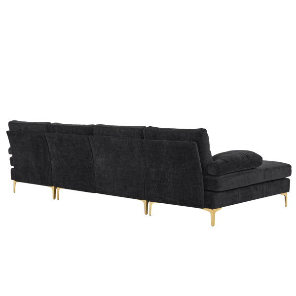 Gray Modular U-Shaped Sofa