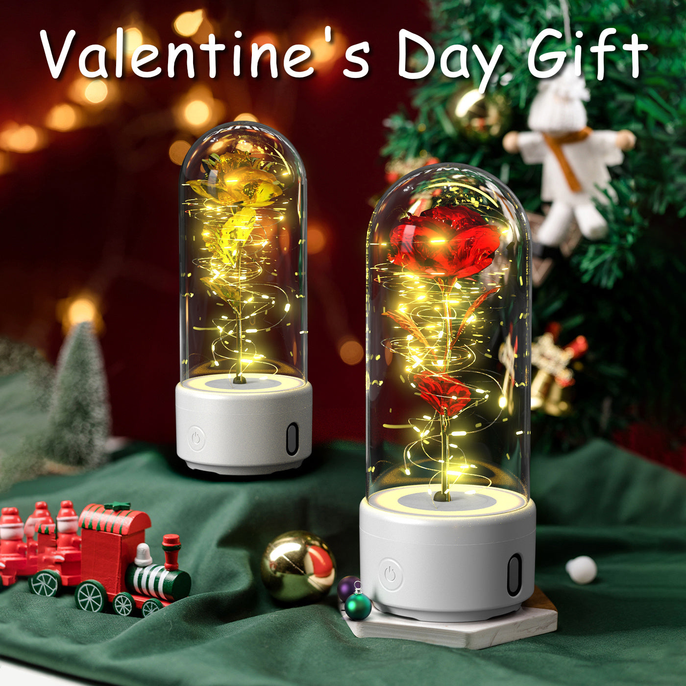 Rose Glass LED Nightlight