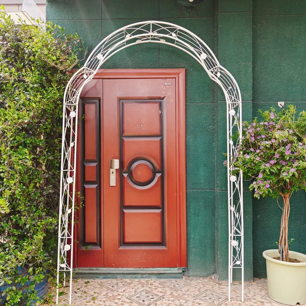 Metal Garden Arch Assemble Freely With 8 Styles Garden Arbor Trellis Climbing Plants Support Rose Arch